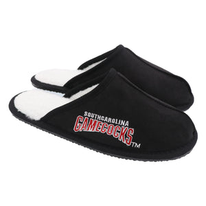 South Carolina Gamecocks NCAA Mens Team Color Wordmark Open Back Moccasin Slippers