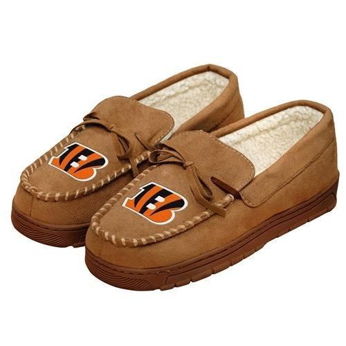 NFL Mens Officially Licensed Moccasin Slippers Pick Your Team