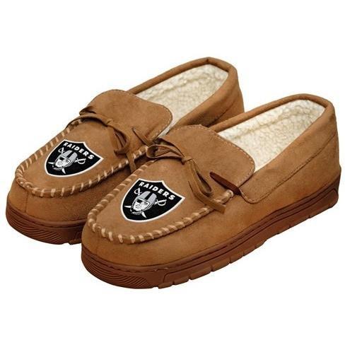 NFL Mens Officially Licensed Moccasin Slippers Pick Your Team PREORDER SHIPS IN AUGUST