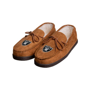 Las Vegas Raiders NFL Mens Moccasin Slippers