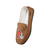 Cleveland Browns NFL Mens Beige Moccasin Slipper