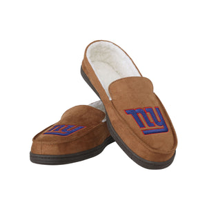 New York Giants NFL Mens Beige Moccasin Slipper