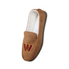 Washington Commanders NFL Mens Original Beige Moccasin Slipper (PREORDER - SHIPS EARLY SEPTEMBER)
