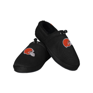 Cleveland Browns NFL Mens Big Logo Athletic Moccasin Slippers