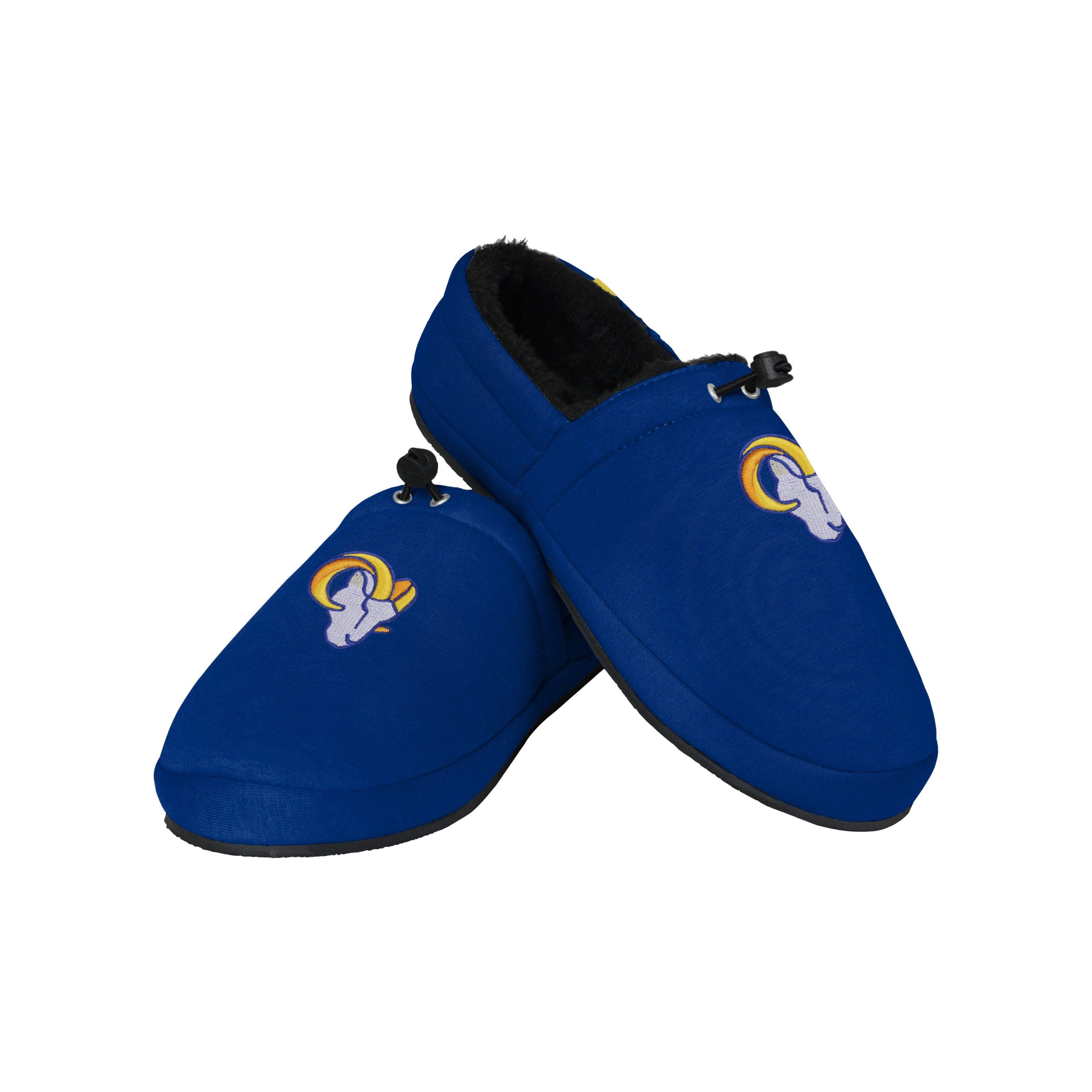 Los Angeles Rams NFL Womens Fur Team Color Moccasin Slippers