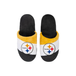 Pittsburgh Steelers NFL Youth Colorblock Slide Slipper