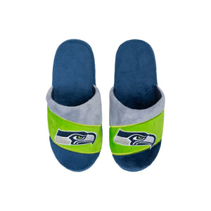 Seattle Seahawks NFL Youth Colorblock Slide Slipper