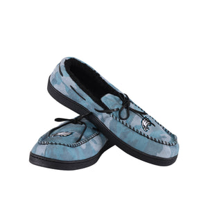 Philadelphia Eagles NFL Mens Printed Camo Moccasin Slippers