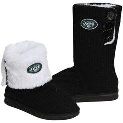 Buffalo Bills NFL Knit High End Button Boot Slipper