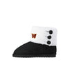 Washington Commanders NFL Womens Knit Team Color High End Button Boot Slipper