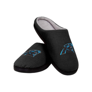 Carolina Panthers NFL Mens Memory Foam Slide Slippers