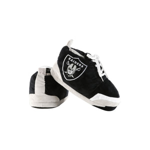 Las Vegas Raiders NFL Youth Plush Sneaker Slippers