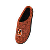 Cincinnati Bengals NFL Mens Poly Knit Cup Sole Slippers