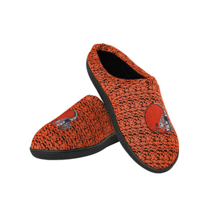 Cleveland Browns NFL Mens Poly Knit Cup Sole Slippers