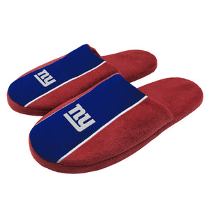 New York Giants NFL Mens Big Logo Stripe Slippers