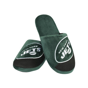 New York Jets NFL Mens Logo Staycation Slippers