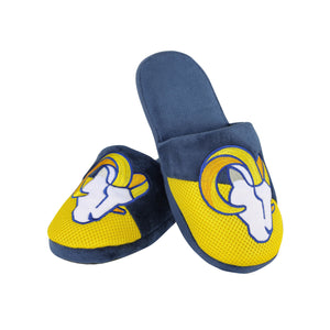 Los Angeles Rams NFL Mens Logo Staycation Slippers