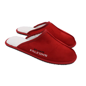 Atlanta Falcons NFL Mens Team Color Wordmark Open Back Moccasin Slippers