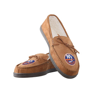 New York Islanders Mens Moccasin Slippers