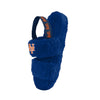 New York Mets MLB Womens Heel Strap Wordmark Fur Slide