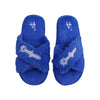 Los Angeles Dodgers MLB Womens Script Wordmark Fur Cross Slide