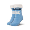 North Carolina Tar Heels NCAA Womens Stripe Logo Tall Footy Slipper Socks