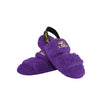 LSU Tigers NCAA Womens Heel Strap Wordmark Fur Slide