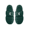 Michigan State Spartans NCAA Womens Heel Strap Wordmark Fur Slide