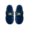 Michigan Wolverines NCAA Womens Heel Strap Wordmark Fur Slide