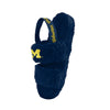 Michigan Wolverines NCAA Womens Heel Strap Wordmark Fur Slide