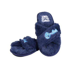 Butler Bulldogs NCAA Womens Script Wordmark Fur Cross Slide
