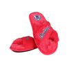 Fresno State Bulldogs NCAA Womens Script Wordmark Fur Cross Slide