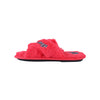 Fresno State Bulldogs NCAA Womens Script Wordmark Fur Cross Slide
