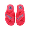 Fresno State Bulldogs NCAA Womens Script Wordmark Fur Cross Slide