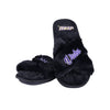 James Madison Dukes NCAA Womens Script Wordmark Fur Cross Slide
