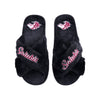 Southern Illinois Salukis NCAA Womens Script Wordmark Fur Cross Slide