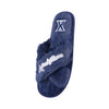 Xavier Musketeers NCAA Womens Script Wordmark Fur Cross Slide