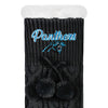 Carolina Panthers NFL Womens Cable Knit Footy Slipper Socks