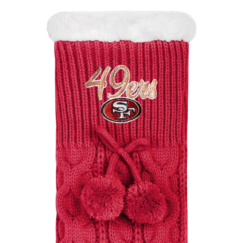 San Francisco 49ers Women's Fan Footy Slipper Socks