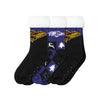 NFL Womens Fan Footy 3 Pack Slipper Socks - Pick Your Team!