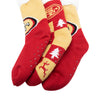 San Francisco 49ers NFL Womens Fan Footy 3 Pack Slipper Socks