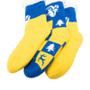 Los Angeles Rams NFL Womens Fan Footy 3 Pack Slipper Socks