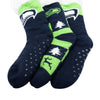 Seattle Seahawks NFL Womens Fan Footy 3 Pack Slipper Socks