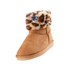 New England Patriots NFL Womens Cheetah Fur Boots