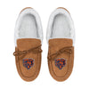 NFL Womens Tan Moccasin Slippers - Pick Your Team!