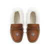 New Orleans Saints NFL Womens Tan Moccasin Slippers