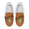 NFL Womens Tan Moccasin Slippers - Pick Your Team!