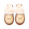 Washington Commanders NFL Original Womens Glitter Open Back Fur Moccasin Slippers