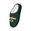 Green Bay Packers NFL Womens Sherpa Lined Memory Foam Slippers