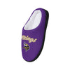 Minnesota Vikings NFL Womens Sherpa Lined Memory Foam Slippers